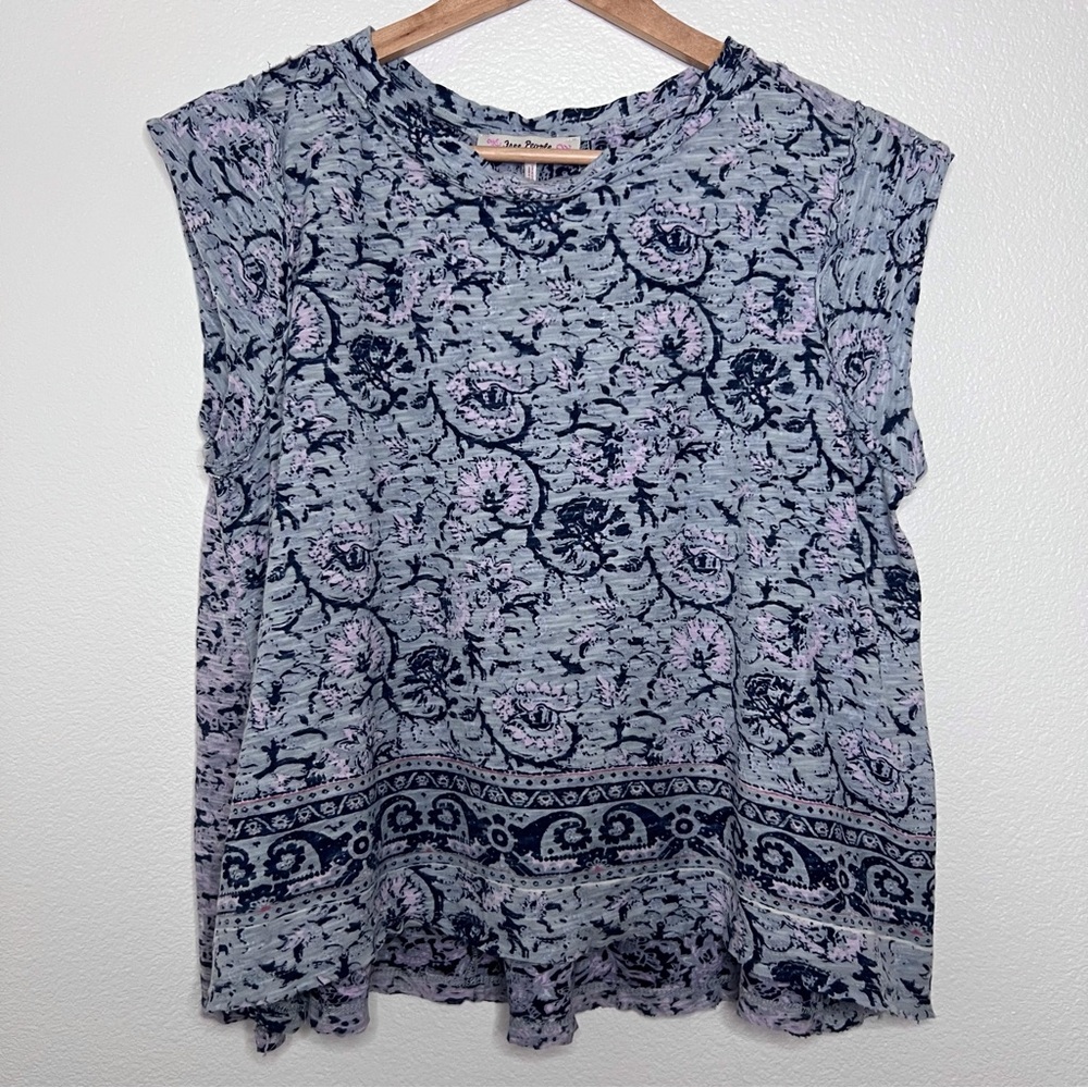 Free People Paisley Sleeveless Top